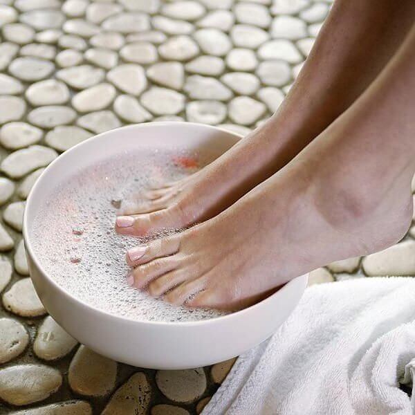 Herbal and mineral bath salts in various natural scents